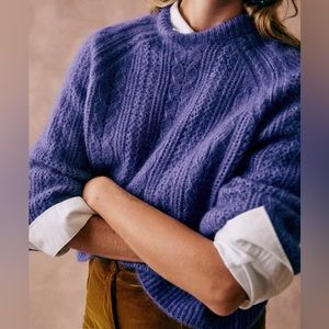 Sezane Scarlett Sweater - Size Small - Purple